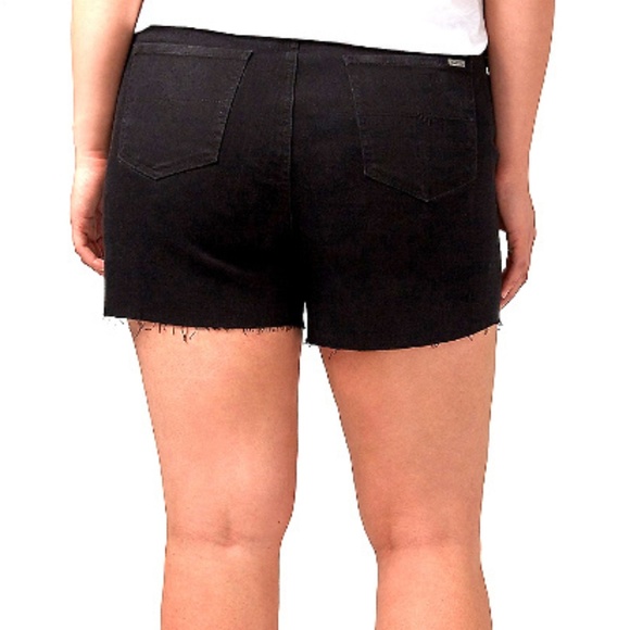π LANE BRYANT Plus 22 24 3X Black Denim Shorts - Picture 3 of 3